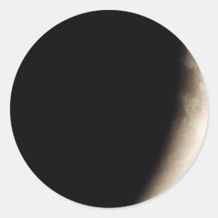 Adesivo Redondo Eclipse lunar (10) 12:55 am partido do 15 de abril
