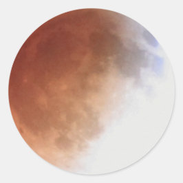 Adesivo Redondo Eclipse lunar (13) 1:06 am partido do 15 de abril
