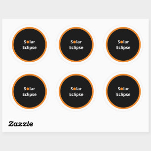 Adesivo Redondo Eclipse Solar
