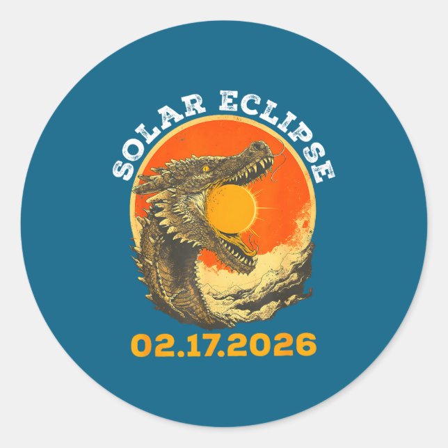 Adesivo Redondo Eclipse Solar 02 17 26 (Frente)