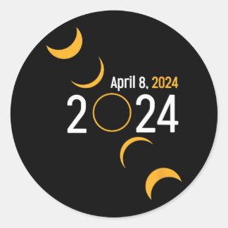 Adesivo Redondo Eclipse Solar 2024