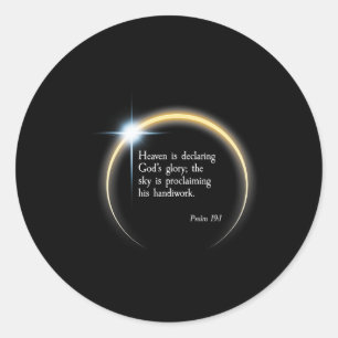 Adesivo Redondo Eclipse Solar 2024 - Salm 191