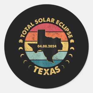 Adesivo Redondo Eclipse Solar 2024 Topo do Tanque Eclipse Solar do