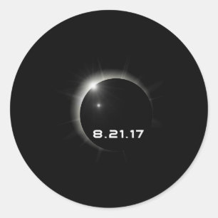Adesivo Redondo Eclipse Solar de 2017