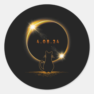 Adesivo Redondo Eclipse Solar T Óculos Eclipse Solares Vestindo Ga