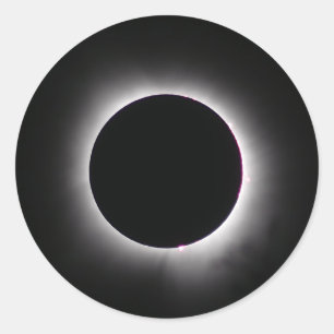 Adesivo Redondo Eclipse Solar Total 8 de abril de 2024