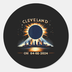 Adesivo Redondo Eclipse Solar Total Oh abril 2024 Cleveland Sol