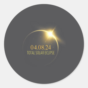 Adesivo Redondo Eclipse Total Solar América 2024 4.08.24 Acesso