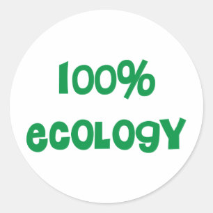 Adesivo Redondo Ecologia & produtos e design do reciclar!