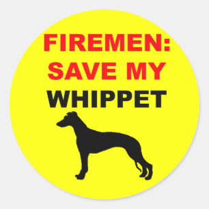 Adesivo Redondo Economias do costume meu Whippet