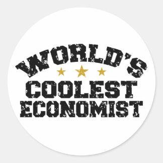 Adesivo Redondo Economista engraçado