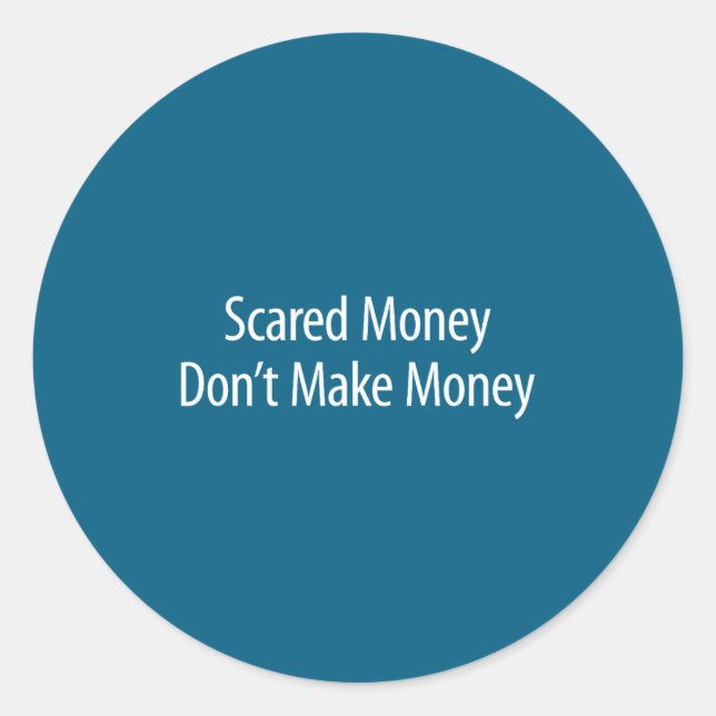 Adesivo Redondo Ed Money Don't Make Money -  (Frente)