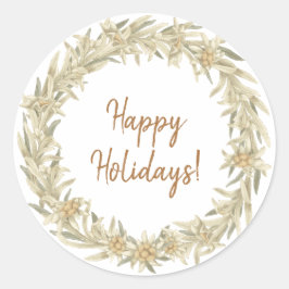 Adesivo Redondo Edelweiss Floral