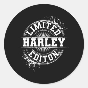 Adesivo Redondo Edição Mentira Harley Piada Nome Personalizado Eng