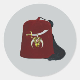 Adesivo Redondo Edição Shriners