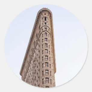 Adesivo Redondo Edifício Flatiron Cidade de Nova York