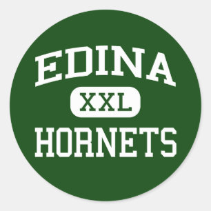 Adesivo Redondo Edina - Hornets - Segundo grau - Edina Minnesota
