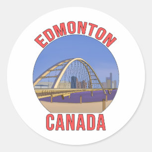Adesivo Redondo Edmonton Alberta Canada