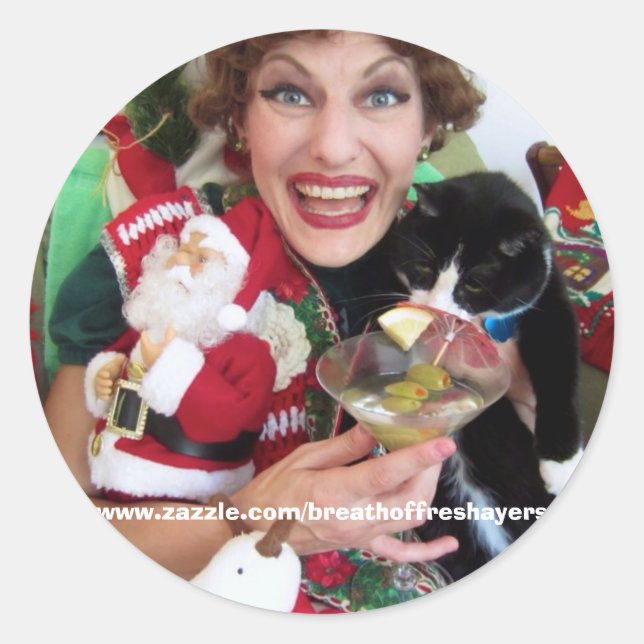 Adesivo Redondo Edna Pinheiros de Natal! (Frente)