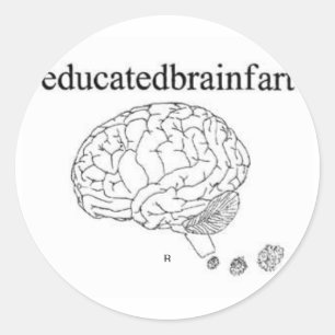 Adesivo Redondo educatedbrainfart