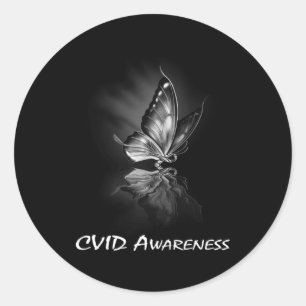 Adesivo Redondo Edulcoração de Sensibilização CVID de Fita de Borb