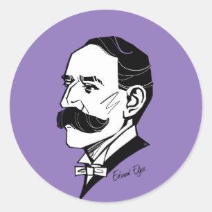 Adesivo Redondo Edward Elgar