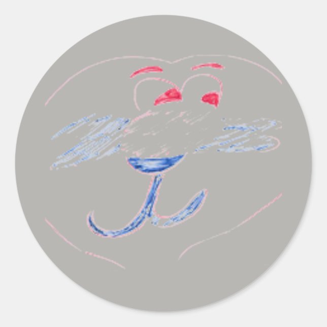 Adesivo Redondo Edward Round Sticker (Frente)