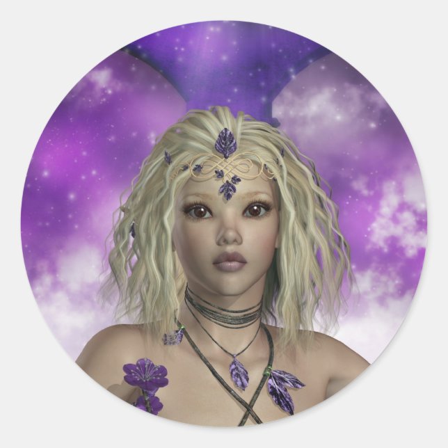 Adesivo Redondo Eethal Fairy Stickers (Frente)