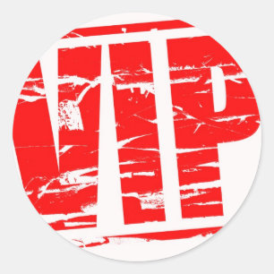 Adesivo Redondo Efeito carimbo VIP