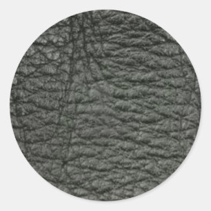 Adesivo Redondo Efeito de couro preto