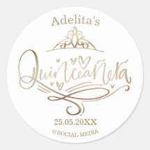 Efeito ouro Quinceañera 15 aniversário