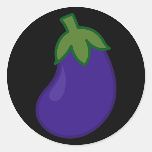 Adesivo Redondo EggPlant (Frente)