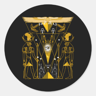 Adesivo Redondo Egípcio: Geometria Sagrada Horus Heru