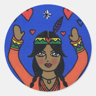 Adesivo Redondo Ehawee propage l'amour (adesivos)