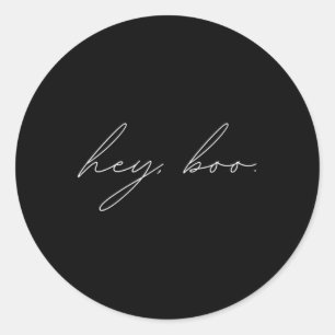 Adesivo Redondo Ei Boo Halloween