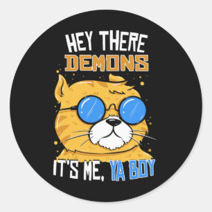 Adesivo Redondo Ei, Demônios Sou Eu, Ya Boy - Caça-Fantasmas