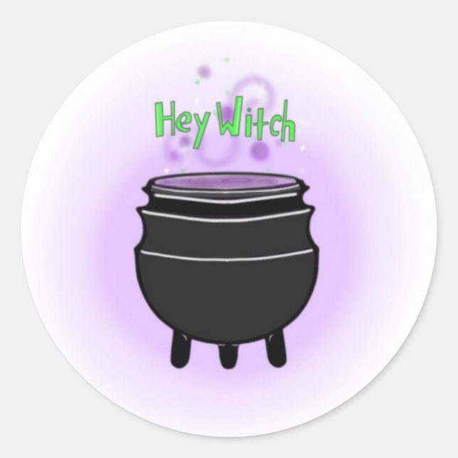 Adesivo Redondo Ei Witch Sticker (Frente)
