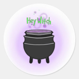 Adesivo Redondo Ei Witch Sticker