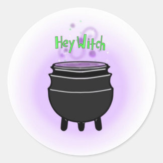 Adesivo Redondo Ei Witch Sticker
