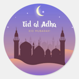 Adesivo Redondo Eid Al Adha Mubarak