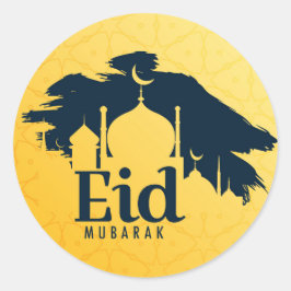 Adesivo Redondo Eid Mubarak