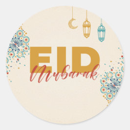Adesivo Redondo Eid mubarak