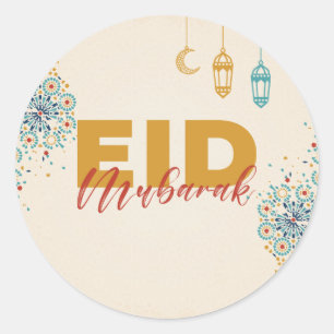Adesivo Redondo Eid mubarak