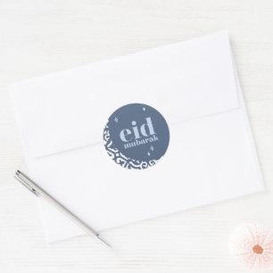 Adesivo Redondo Eid Mubarak