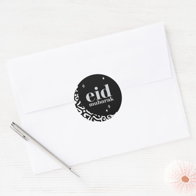 Adesivo Redondo Eid Mubarak (Envelope)