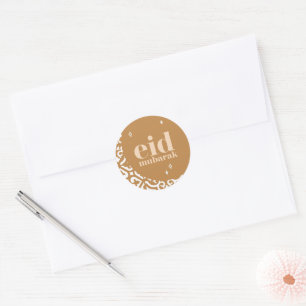 Adesivo Redondo Eid Mubarak
