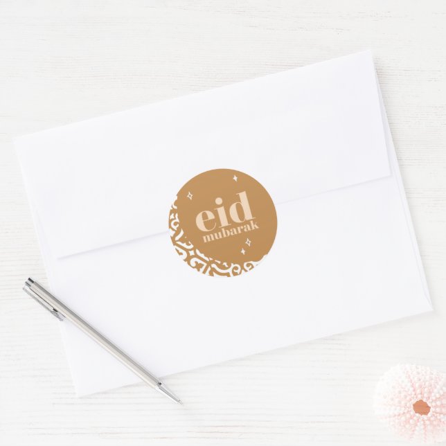 Adesivo Redondo Eid Mubarak (Envelope)