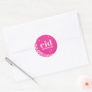 Adesivo Redondo Eid Mubarak