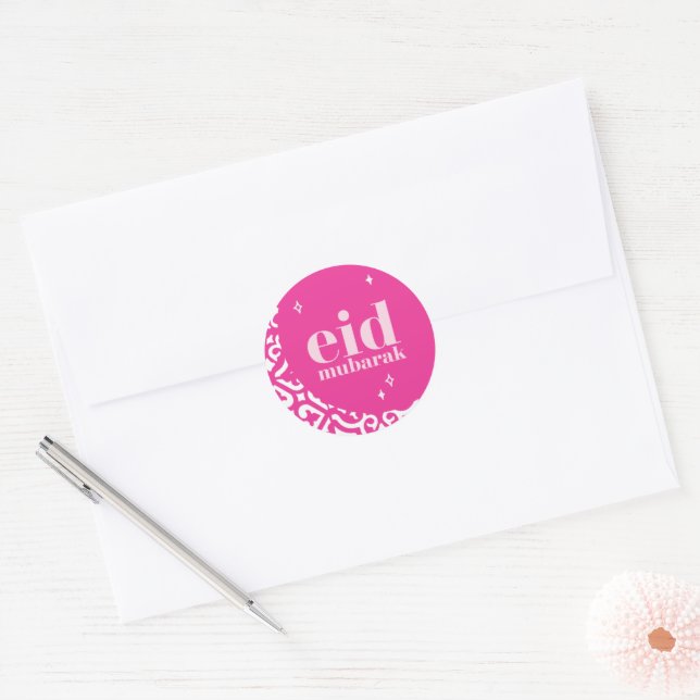 Adesivo Redondo Eid Mubarak (Envelope)