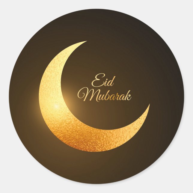 Adesivo Redondo Eid Mubarak (Frente)
